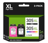 305XL Cartouches Remplacement pour Cartouche HP 305 XL Noir et Couleur pour HP 305XL, 305 XL pour Deskjet 2820e 2700 2810e 2720e Deskjet Plus 4200 4220e Envy 6000 6010e 6020e 6030e Pro 6420e 6430e