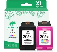 305XL pour HP Cartouche 305 XL DeskJet 2800e 2820e 4220e 2810e 2700e 2720 2721 2821e 2822e 2823e 4222e 4230e Envy 6120e 6420e 6020 6030 6430 6432e Noir Couleur Remplacement Cartouche d'encre