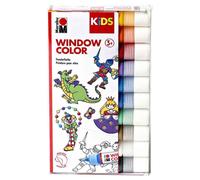 [306000000100] Marabu KiDS Window Color kit de 10 x 25 ml assorti