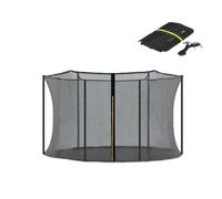 Ø 306cm Filet De Remplacement pour 6 Barres Trampolines, Filet De Sécurité PourTrampolines, FiletDe Remplacement Trampoline, FiletRond avec Entrée Zippée (Polonais Non Inclus)