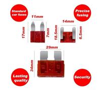 306pcs Kit de Fusible Electrique avec Testeur de Circuit Fusibles (2A-35A) Systèmes Boîte de Rangement pour Voiture Automobile Fusible dans Extracteur - Mini Petite et Moyenne Lame