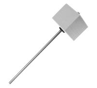 306S Batte Pédale GC Feutre Carre Blanc Tige Chrome