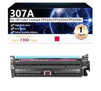 307A Cartouche de Toner Haute Capacité Compatible per HP Color LaserJet CP5225 CP5225n CP5225dn Imprimantes, Impression Haute Définition, 7300 Pages,Magenta-1 Pack