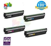 307A Lot de 4 cartouches de toner de remplacement pour CE740A CE741A CE742A CE743A Compatible avec HP Color LaserJet Professional
