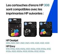 308 - Cartouche d’Encre Original Cyan Magenta Jaune