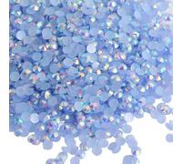 3080 Pièces De Pierres Précieuses Artisanales Bleu Clair De 3Mm, Strass pour Vêtements, Réparation De Strass en Cristal, Strass en Résine