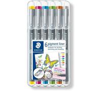 [30803 S2SB6] STAEDTLER Feutre à pigment 0,3 mm, étui de 6