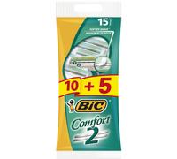 Bic Rasoir pour homme Comfort 2, 1er Pack (1 x 10 + 5 pièces)