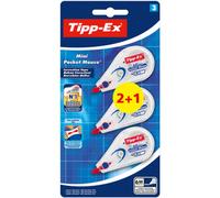 3086126753904 Tipp-Ex Mini Pocket Mouse korektor w taśmie blister 2+1 sztuka Bic