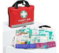 309 Items First Aid Kit For Home,Vehicle,Travel,Office,Workplace,Hiking,Survival And Outdoors (Red)
