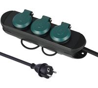 30923 Bloc Multiprises Étanche Professionnel Avec Enrouleur, 3 Prises Avec Capuchon 16A Françaises, Câble En Caoutchouc H07Rn-F 3G1.5 Mm², Longueur 1.4M, Ip44[DYB980473]