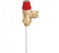 309430 Soupape de sécurité température pression 1/2"M x Ø 15 3 bars CALEFFI