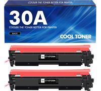 30A 2Er-Pack Cartouche Toner Compatible Pour Hp 30A Cf230A Toner 30X Cf230X Pour Imprimantes Laserjet Pro Mfp M227Fdw M203Dw M203Dn M203D M227Fdn M227Sdn M227D M227 M203 Noire