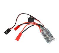 30A 4-8V ESC Two Way RC Brushed Motor Speed Controller pour 1/16 1/18 1/24 Car Boat(without brake),RC Brushed ESC, Contrôleur de vitesse brosse ESC 30A RC bidirectionnel Brushed ESC, 4-8V Two