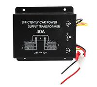 30A Car Supply Converter, Step Down Supply, DC 24V to 12V Converter with Super Capacitor, Aluminum Alloy for Quick Heat Dissipation, Built in Overload