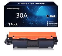 30A CF230A Cartouches de Toner de Remplacement 30A CF230A 30X CF230X Compatibles pour HP LaserJet Pro MFP M227fdw M203d M227fdn M227sdn M203dw M203dn Imprimantes,Black-1 Pack