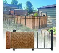 30cm-180cm Hoch Brise Vue Jardin, Tissé À La Main Canisse Bambou, Imperméable Clôtures Pergola Extérieur, pour Bordure De Piscine, Ajouter De L'intimité Et De L'ambiance(Brown Color)