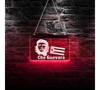 30cm * 19cm Personnalisé LED Enseigne Au Néon Cuba Rip Communiste Guérilla Raf Che Guevara Hero Télécommande Conception De Couleur Acrylique Décor À Suspendre Conseil Fête Des Mères Cadeau Signes Lu