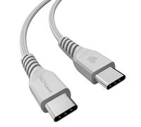 30cm Câble USB C vers USB C 60 W, Câble tressé de Type C vers C Charge Rapide Compatible avec iPhone 15, iPad Pro, MacBook, Samsung Galaxy S24/S23/A14/A15/A25/A35/A34/A55/A54/A05s/A04s, etc