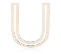 30cm Lettre en Bois, Grande Taille Inachevée Lettre de l'Alphabet en Bois Lettres en Bois Vierges Lettre Murale Decorative pour Bricolage Peinture Fête Maison Décoration (U)