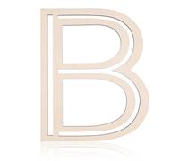 30cm Lettre en Bois, Grande Taille Inachevée Lettre de l'Alphabet en Bois Lettres en Bois Vierges Lettre Murale Decorative pour Bricolage Peinture Fête Maison Décoration (B)