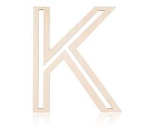 30cm Lettre en Bois, Grande Taille Inachevée Lettre de l'Alphabet en Bois Lettres en Bois Vierges Lettre Murale Decorative pour Bricolage Peinture Fête Maison Décoration (K)