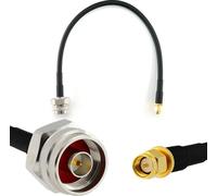 30cm SMA mâle vers N mâle tête hex/molette - HF-240 (équivalent LMR 240) extension câble d'antenne - pour WiFi RF antenne GSM LTE 4G 5G 6G routeur amplificateur de signal Lora Ham CB radio