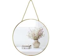 30cm Small Round Wall Mirror, Gold Bathroom Mirror