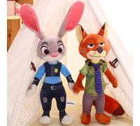 30Cm40Cm Kawaii Disney Zootopia Nick Wilde Judy Hopps peluche poupée jouet Anime nouveau canapé chambre décoration cadeau d'anniversaire pour enfants 40cm
