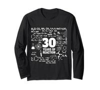 30e Anniversaire 30 Ans drôle Chimie Nerd Humour Geek Manche Longue