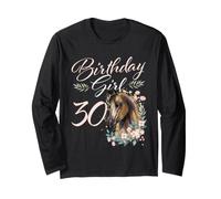30e Anniversaire Fille Amoureux des Chevaux 30 Ans Manche Longue