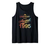 30e anniversaire Né en Août 1995 Vintage 30 ans d'âge Débardeur