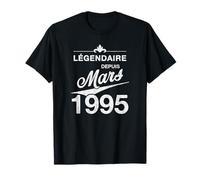 30e anniversaire Né en Mars 1995 Vintage 30 ans d'âge T-Shirt