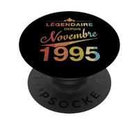30e Anniversaire Né en Novembre 1995 Vintage 30 Ans d'âge PopSockets PopGrip Adhésif