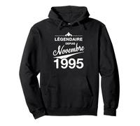 30e Anniversaire Né en Novembre 1995 Vintage 30 Ans d'âge Sweat à Capuche