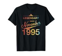 30e Anniversaire Né en Novembre 1995 Vintage 30 Ans d'âge T-Shirt