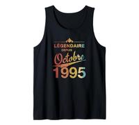30e Anniversaire Né en Octobre 1995 Vintage 30 Ans d'âge Débardeur