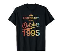 30e Anniversaire Né en Octobre 1995 Vintage 30 Ans d'âge T-Shirt