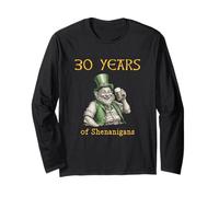 30e Anniversaire St Patrick's Day 30 Years of Shenanigans Irish Manche Longue