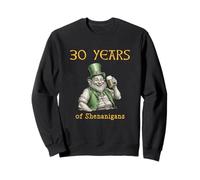 30e Anniversaire St Patrick's Day 30 Years of Shenanigans Irish Sweatshirt