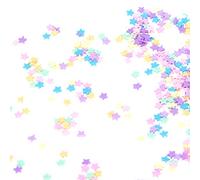 30g / Sac étoile Argile Artisanat coloré pour Décorations de Ongles étoiles Argile Flicenail en Coupe