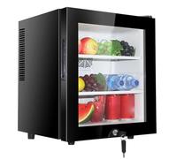 30L Mini Réfrigérateur Sous Le Réfrigérateur Autoportant Counter Larder Avec Fonction De Refroidissement Et De Chaleur Lumière LED + Serrure Et Clé Pour Chambres, Hôtels Et Maisons D'hôtes ( Color : G