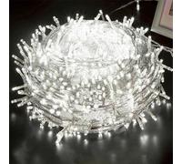 30M 300LEDs, 8 modes d'éclairage, IP44 étanche LED Noël Guirlande lumineuse, lumière de bande de jardin, lumière de décoration intérieure, éclairage de fête, blanc
