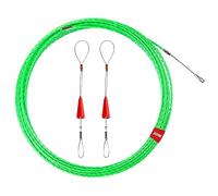 30M Aiguille Electricien, Tire Fils Electrique Aiguille Tire Fil avec 2 Ressorts de Guidage, Tire Cable Electrique Diamètre 5 mm pour Pose Conduit de Sol
