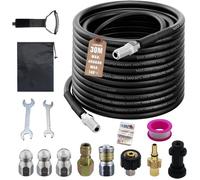 30m kit déboucheur canalisation 400 bar 5800 PSI, compatible Kärcher K2-K7 Bosch, buses + adaptateurs