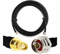 30m N mâle (Hex) vers SMA mâle câble coaxial étanche IP67 - HF400 Flexible 50 Ohm Câble d'extension (équivalent LMR400 UF UltraFlex) - pour WiFi LTE 4G 5G Mobile Wireless Routeur Antenne