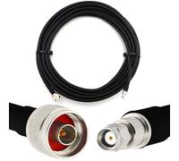 30m RP-SMA mâle vers N mâle câble coaxial - HF400 Flexible 50 Ohm Câble d'extension (équivalent LMR400 UF UltraFlex) - pour WiFi / Routeur / Antenne / RF / Radio