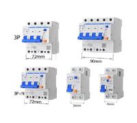 30mA 100mA 300mA RCBO 16A 32A 63A 2P 3P 4P NXBLE-63YH 230V Residual Current Operated Circuit Breaker Differential Breaker AUOQKQUT(25A,100MA NXBLE-63YH_3P 1N)