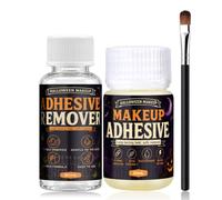 30ml Colle Maquillage Visage+30ml Dissolvant, Collodion Cicatrice | Fausse Cicatrice SFX Makeup, Kit de Colle pour la Peau pour le Visage, Halloween, Fêtes, Noël, pour Prothèses, Moustaches