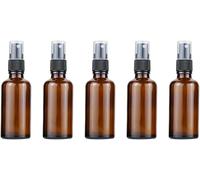 30ml Flacon Pulvérisateur En Verre, Vide Ambre Flacon Spray, Bouteille Rechargeable De Voyage, Pulvérisateur Atomiseur Pour Cosmétique Pour Huiles Essentielles, Parfums, Aromathérapie, 5pcs